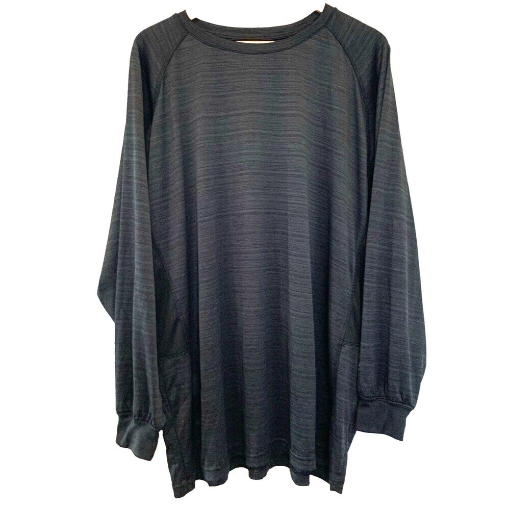 Russell Athletic Mens Big and Tall Ls Dri-Power Pieced Under Arm W/LC.r Workout